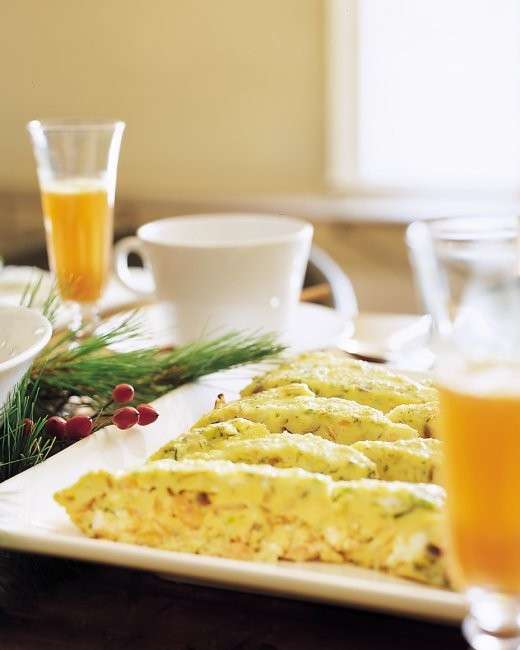 Frittata classica con salmone