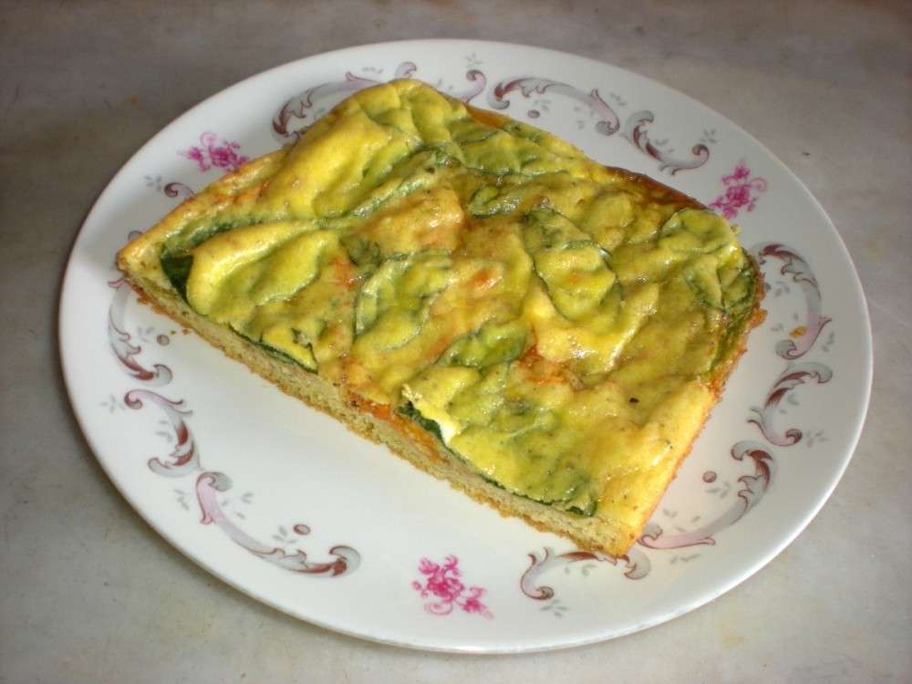 Frittata con fiori di zucca e zucchine