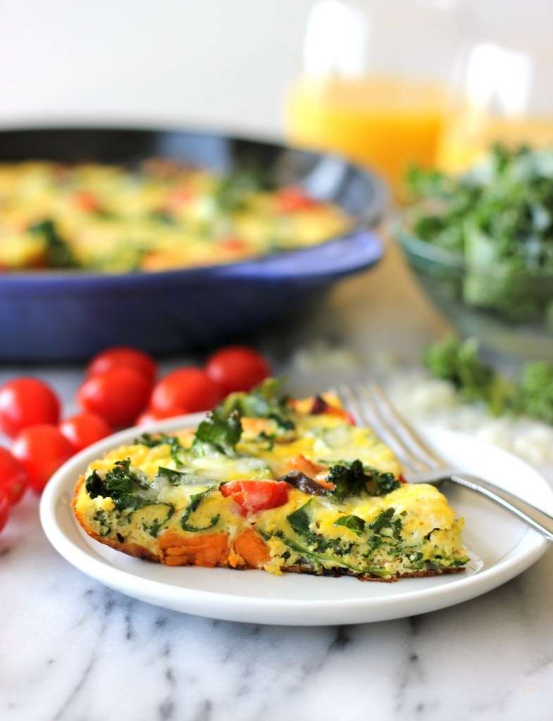 Frittata con patate dolci