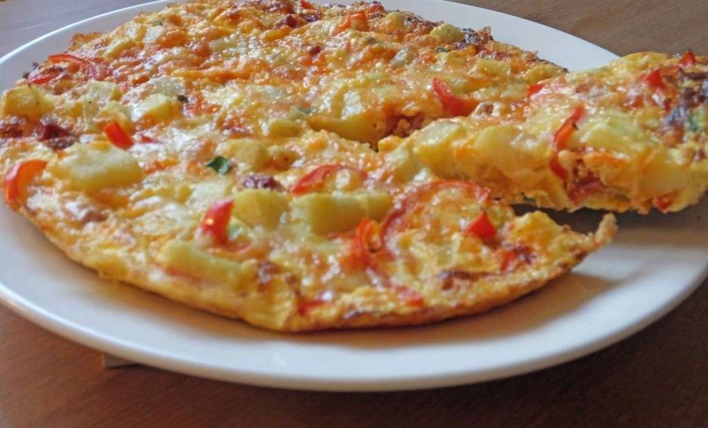 Frittata con peperoni e patate