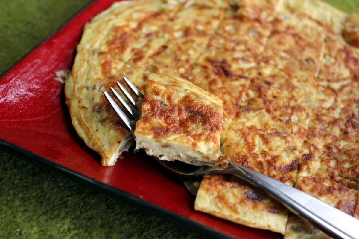 Frittata di cipolle caramellate