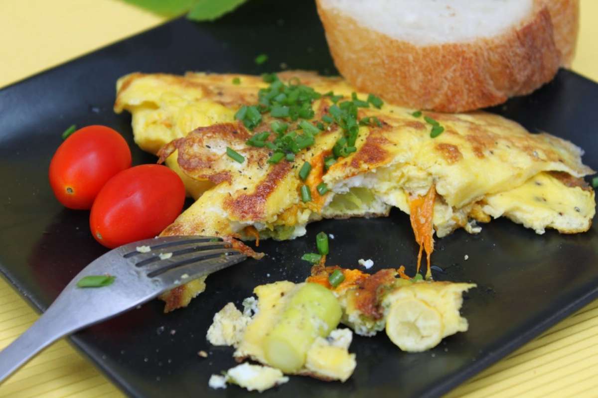 Frittata di fiori di zucca