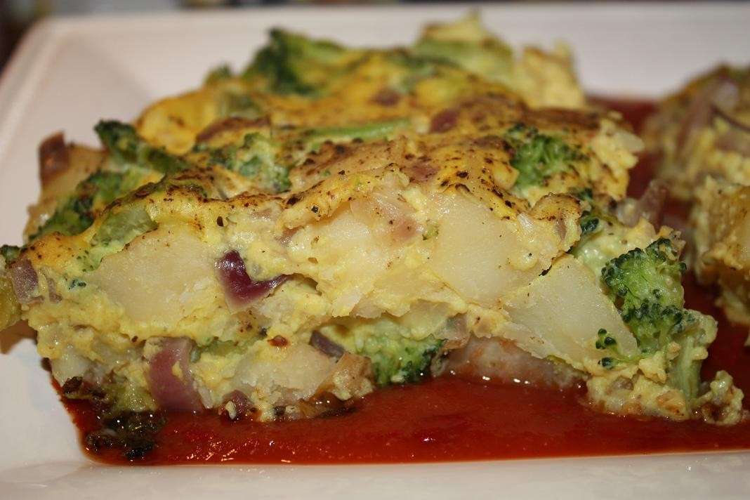 Frittata di patate e broccoli