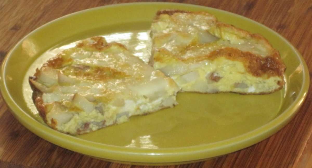 Frittata di patate e formaggio