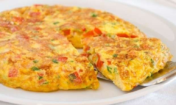 Frittata di peperoni e prezzemolo