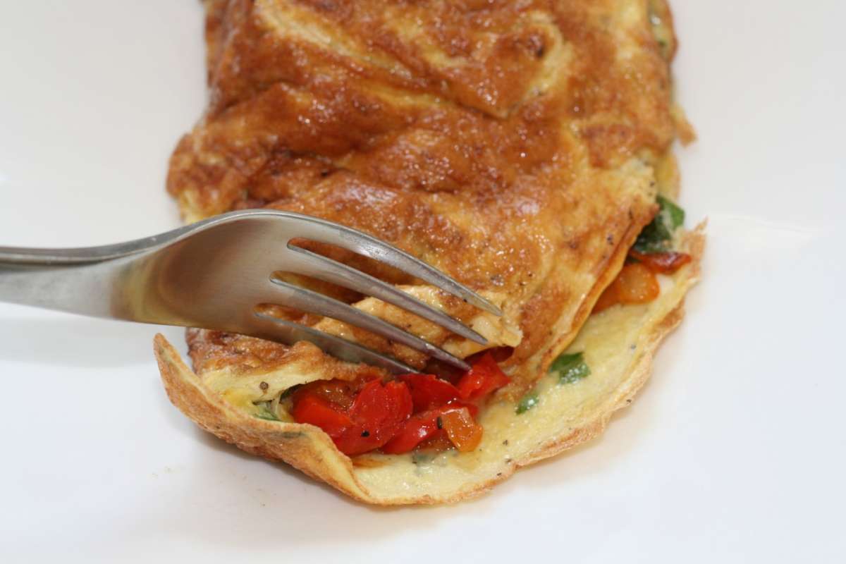 Frittata ripiena di peperoni