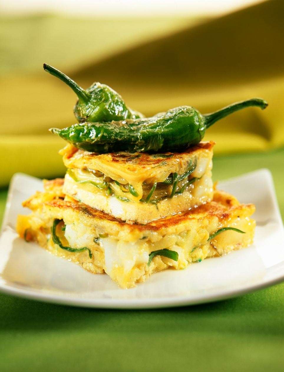 Frittata rustica con peperoncini verdi