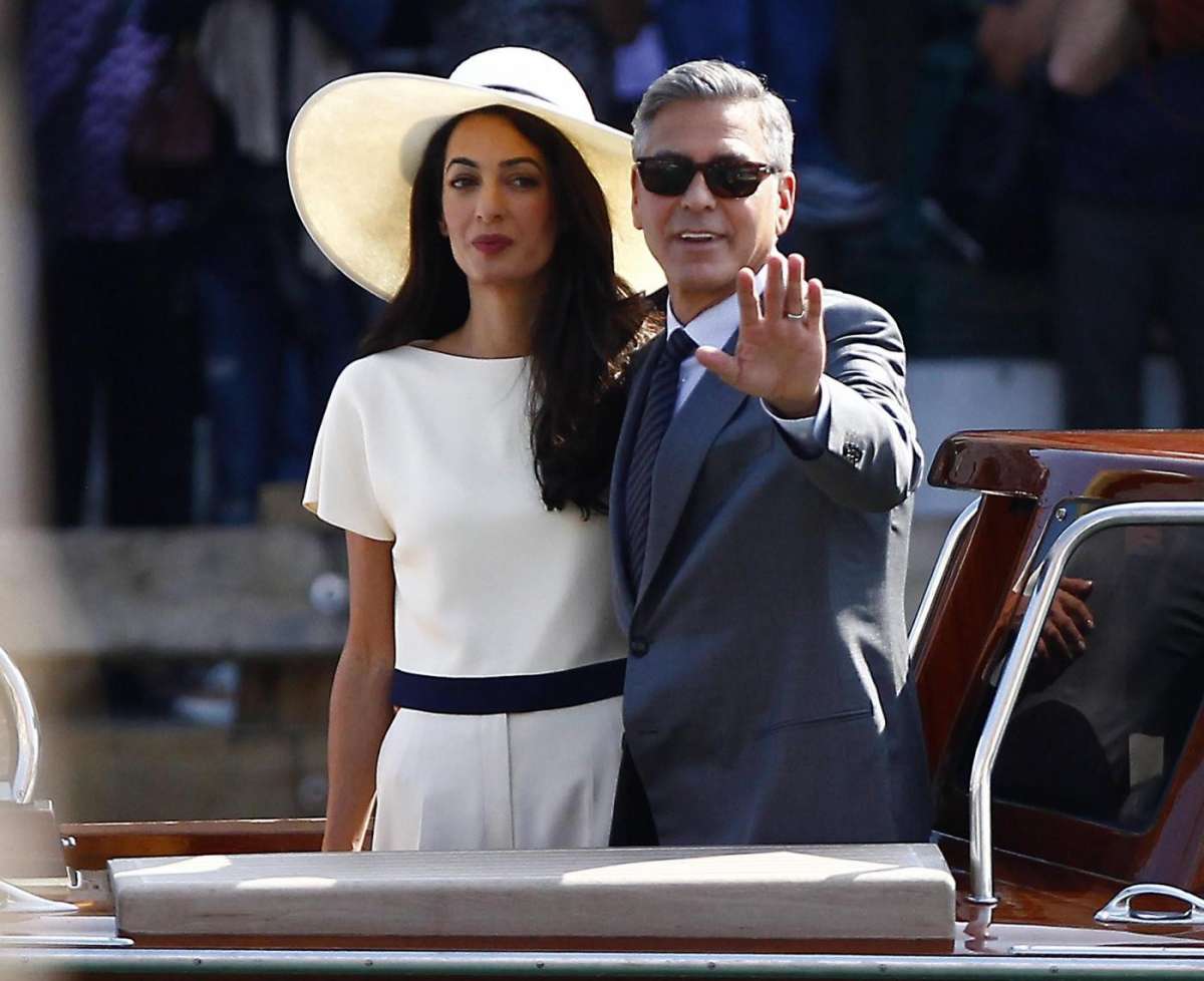 George Clooney e Amal Alamuddin a Venezia