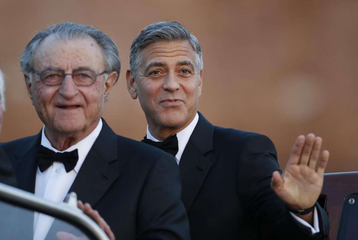 George Clooney nel giorno del suo matrimonio