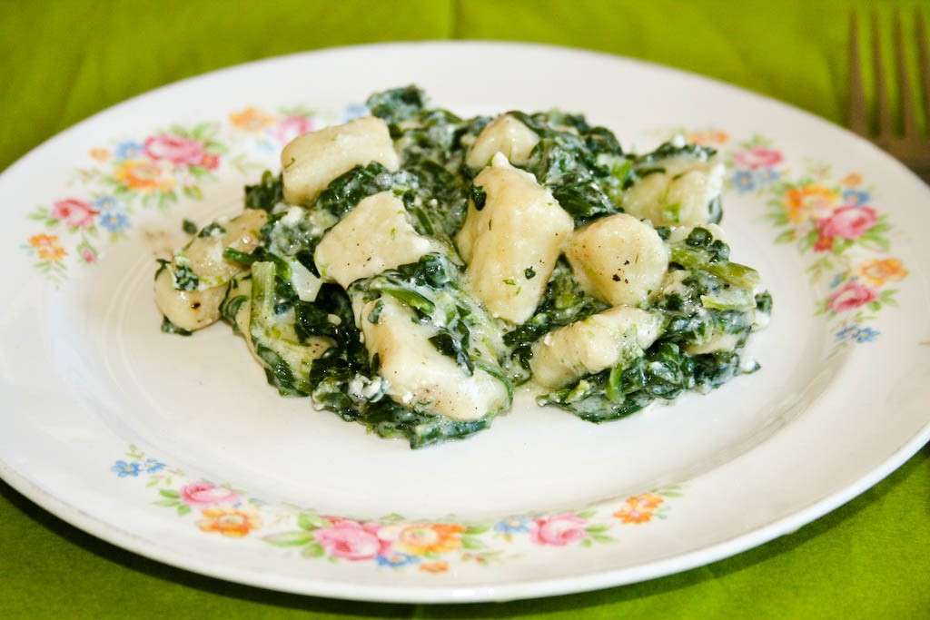 Gnocchi di spinaci con feta