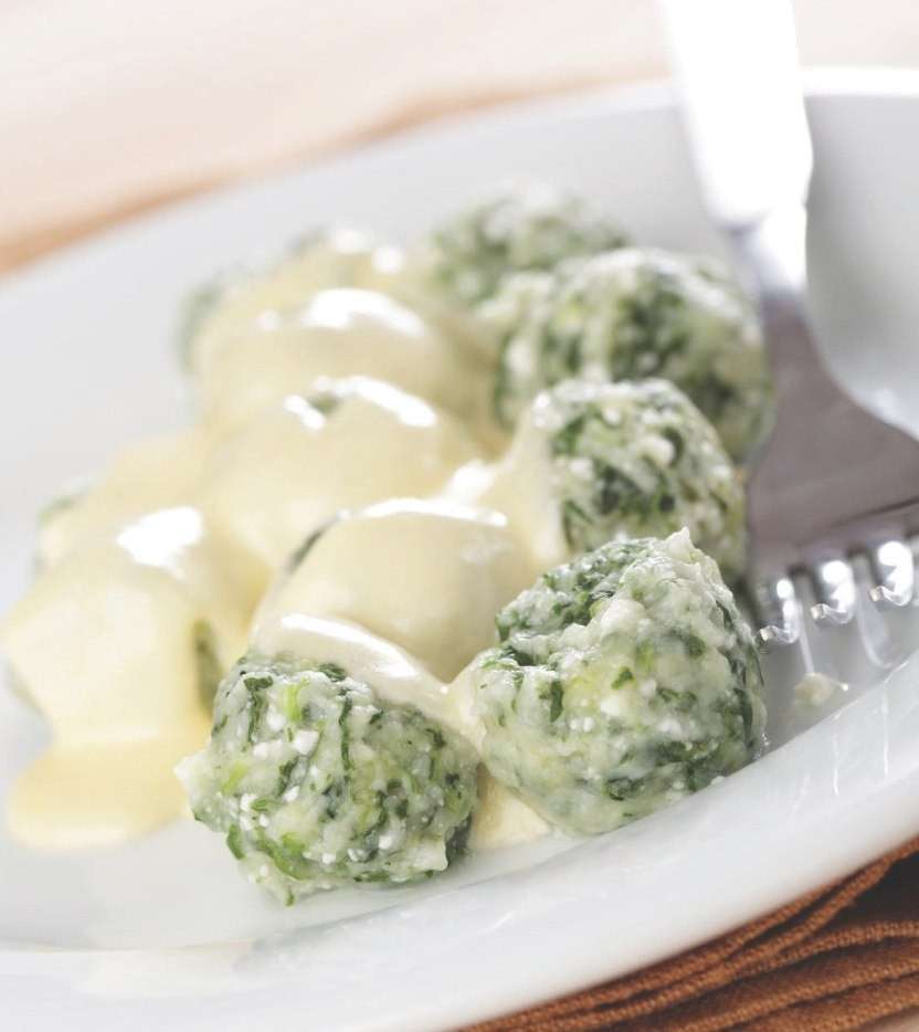 Gnocchi di spinaci con gorgonzola