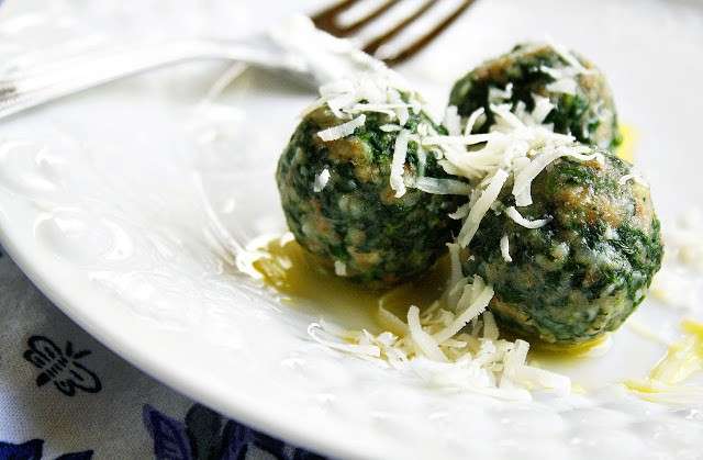 Gnocchi di spinaci con parmigiano