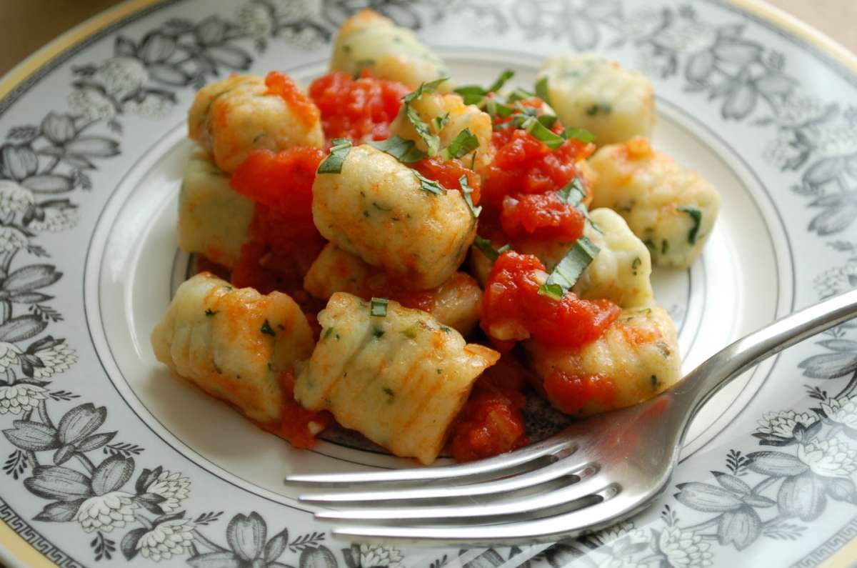 Gnocchi di spinaci con patate