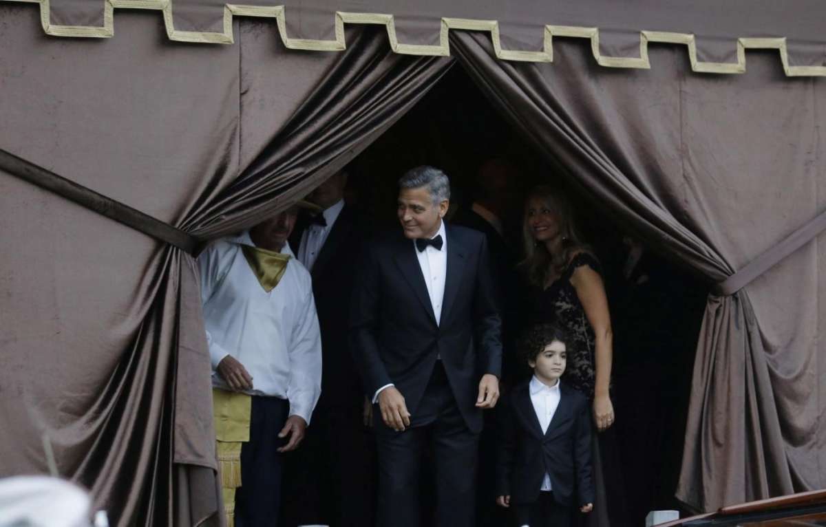 I festeggiamenti per le nozze di Clooney