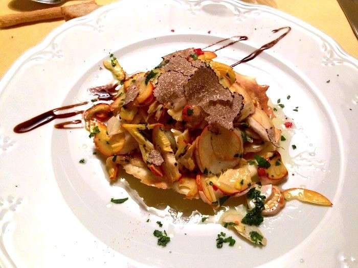 Insalata di funghi e tartufo