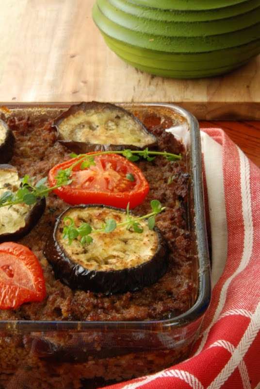 Moussaka con verdure a fette