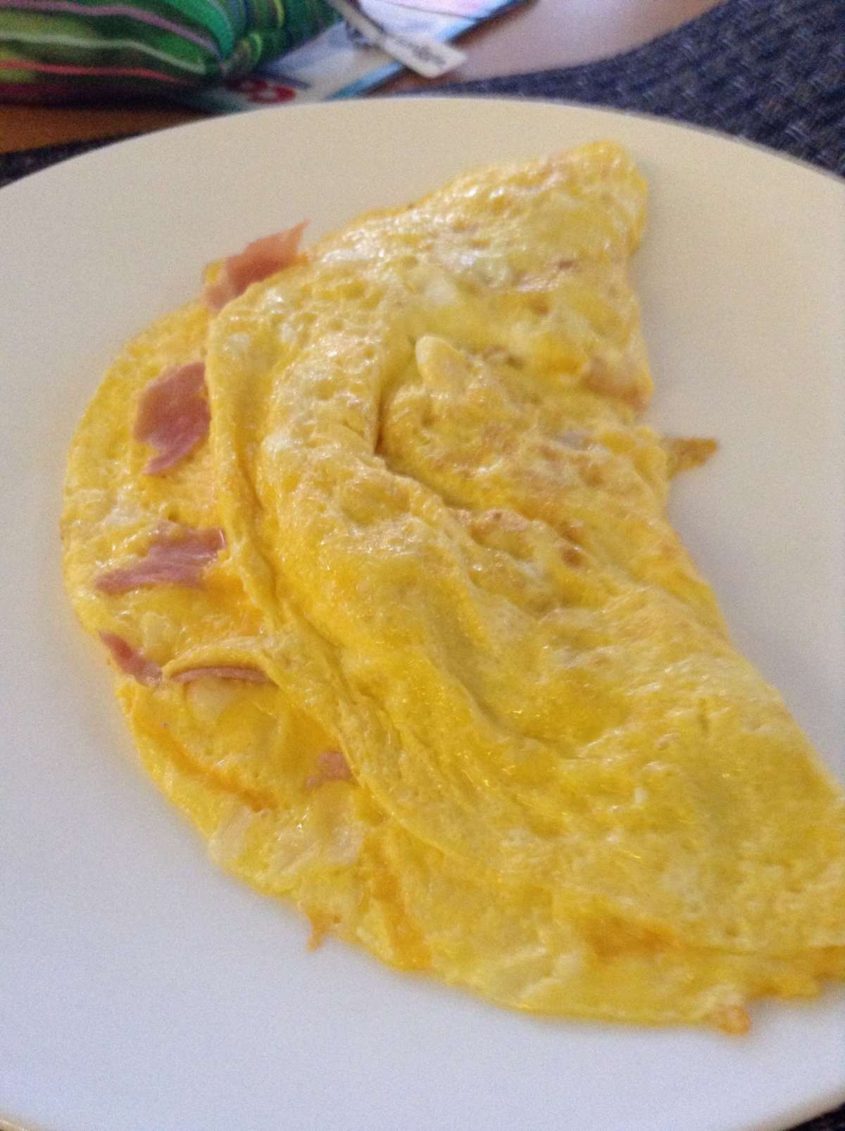 Omelette prosciutto