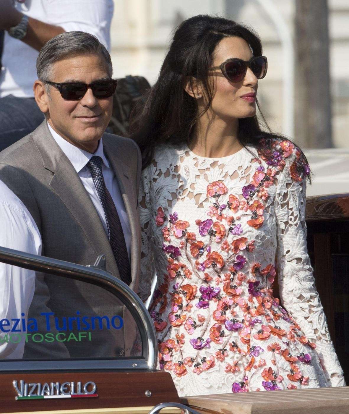 Prima uscita da marito e moglie per George e Amal