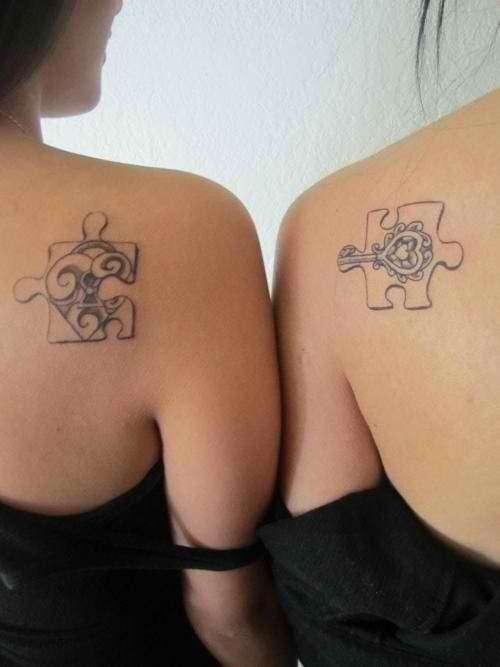 Puzzle per tatuaggi per sorelle