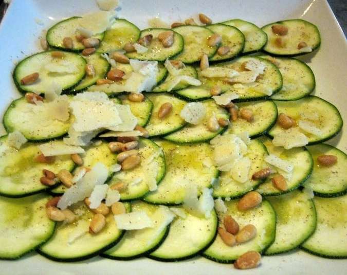 Ricetta carpaccio di zucchine