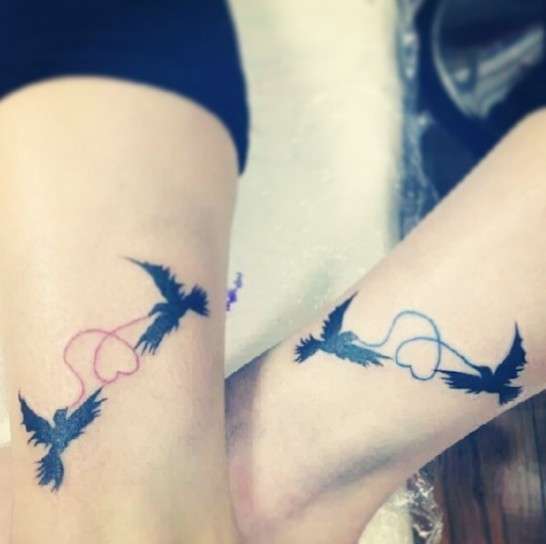 Tatuaggio con uccelli