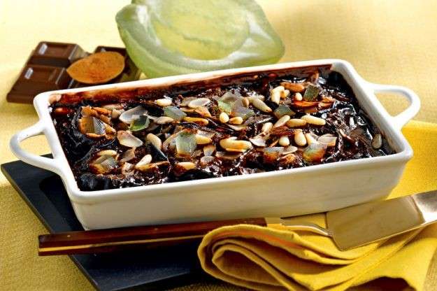 Terrina con melanzane e cioccolato