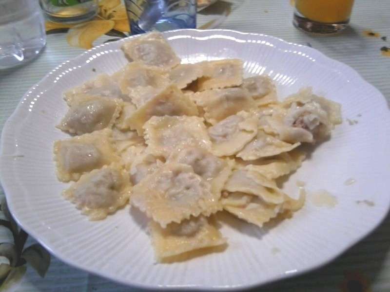 Un piatto di agnolotti