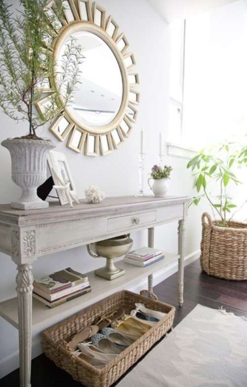 Arredamento shabby chic per il corridoio