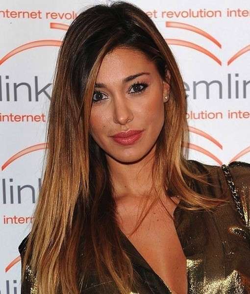 Belen Rodriguez, capelli caramello