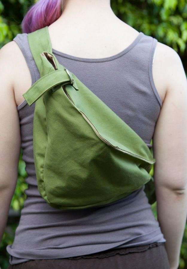 Borsa monospalla verde