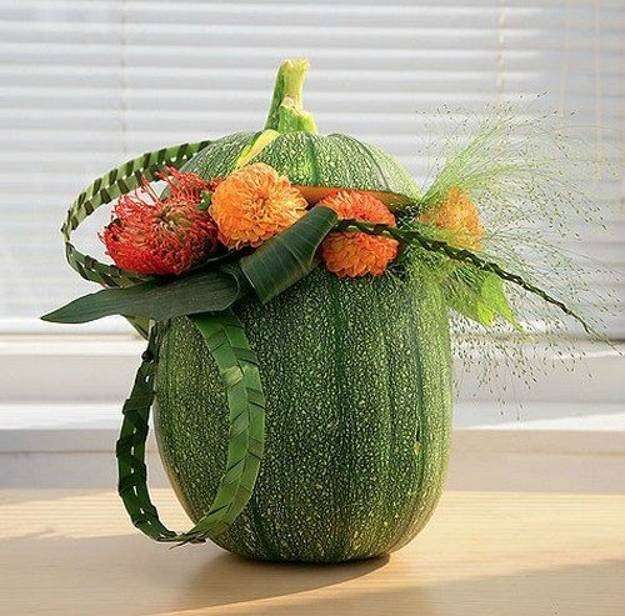 Centrotavola zucca e fiori