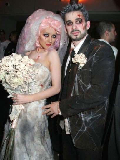 Christina Aguilera travestita da Sposa Cadavere