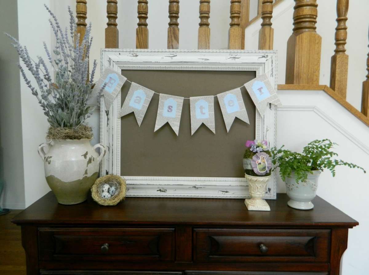 Cornice shabby chic per il corridoio