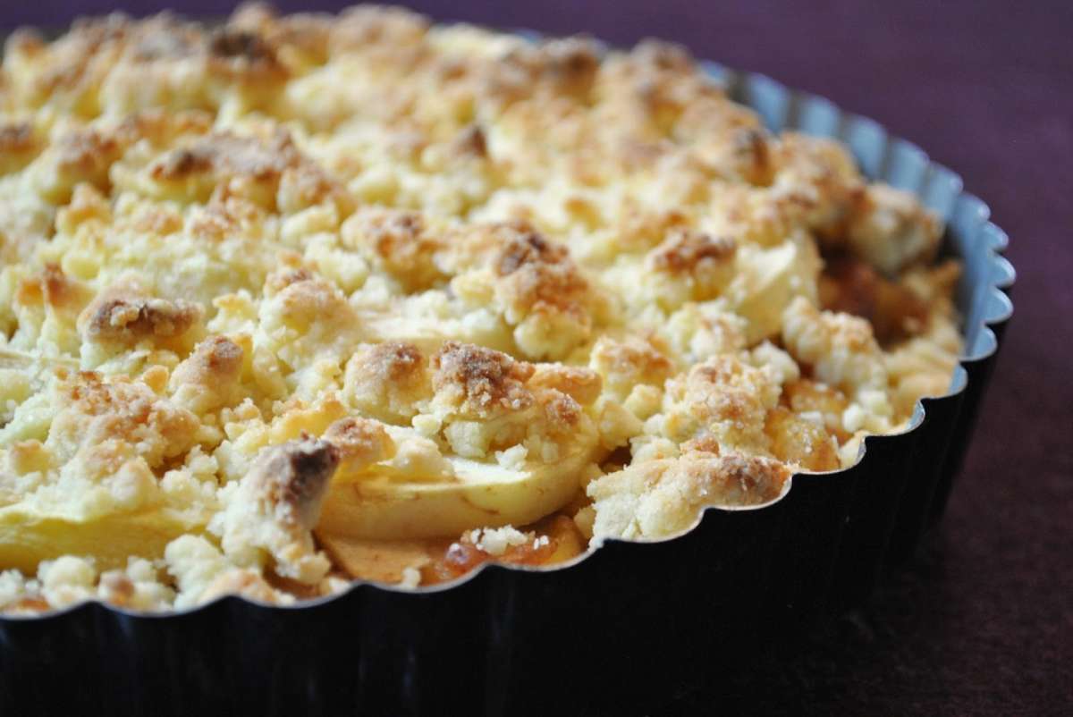 Crumble di mele e banane