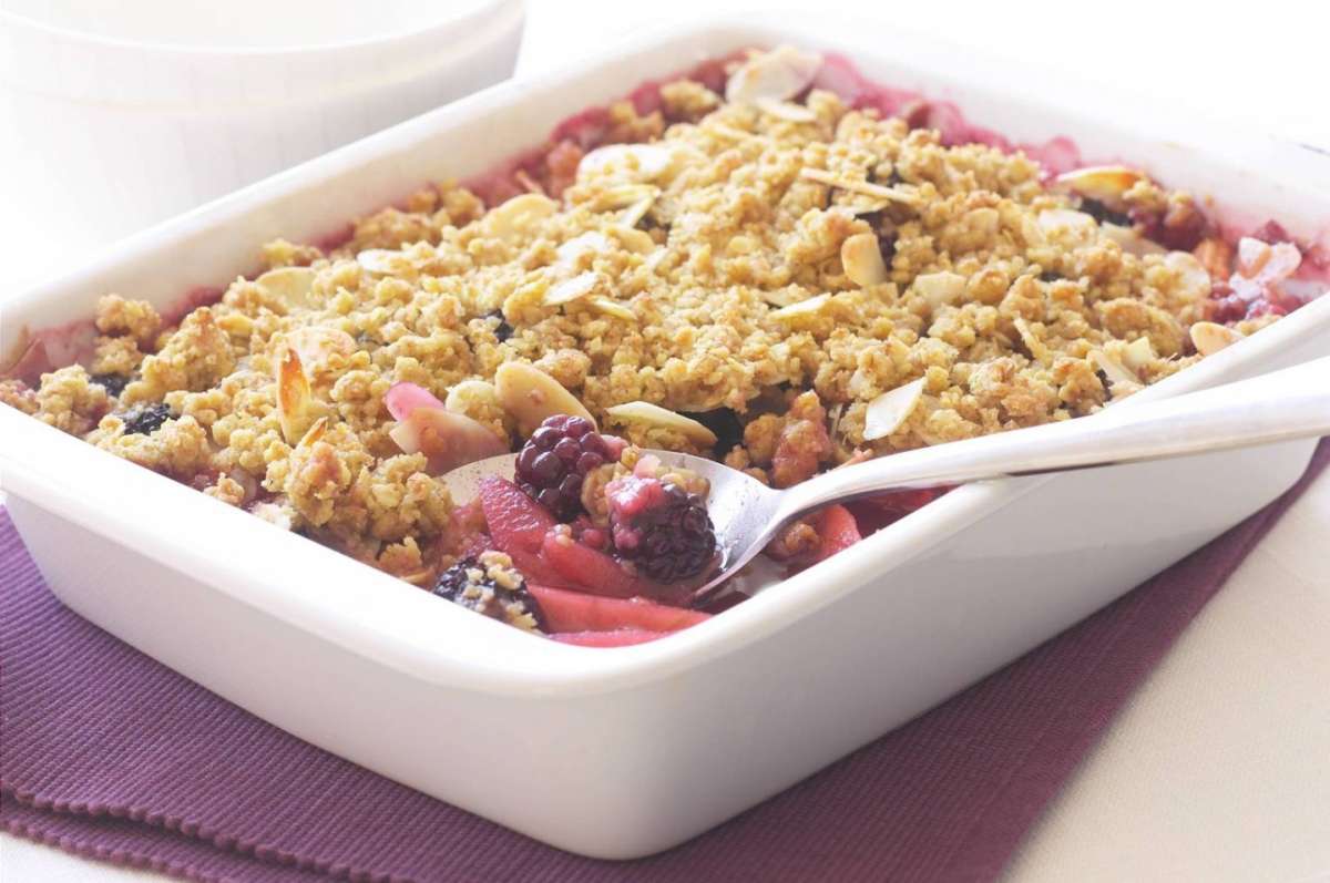 Crumble di more e mele