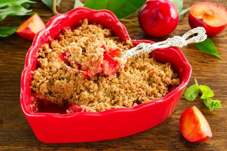 Crumble di prugne