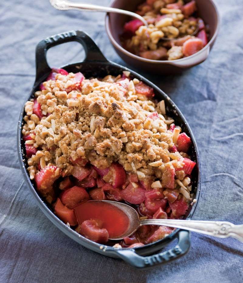 Crumble rabarbaro e zenzero