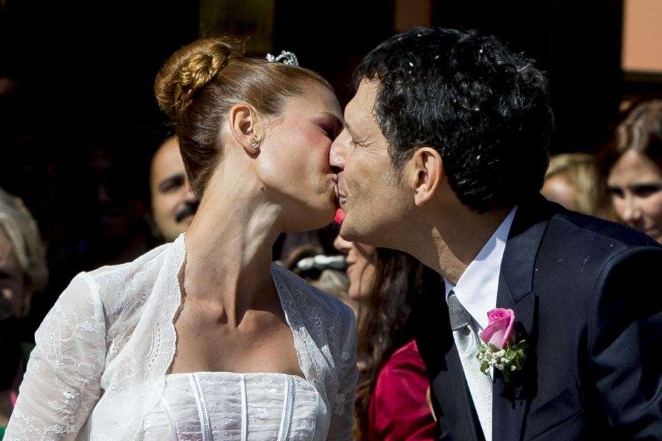 Fabrizio Frizzi e Carlotta Mantovan sposi