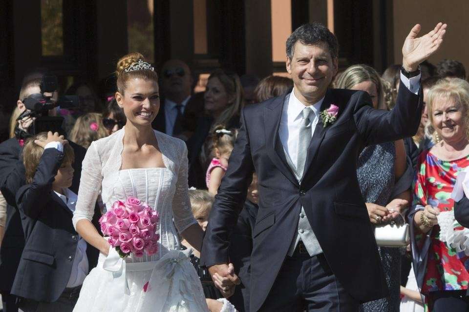 Fabrizio Frizzi e Carlotta Mantovan sposi