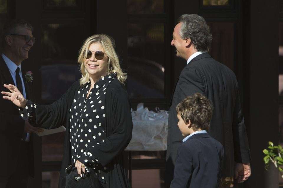 Giulia Dalla Chiesa con il marito e il figlio
