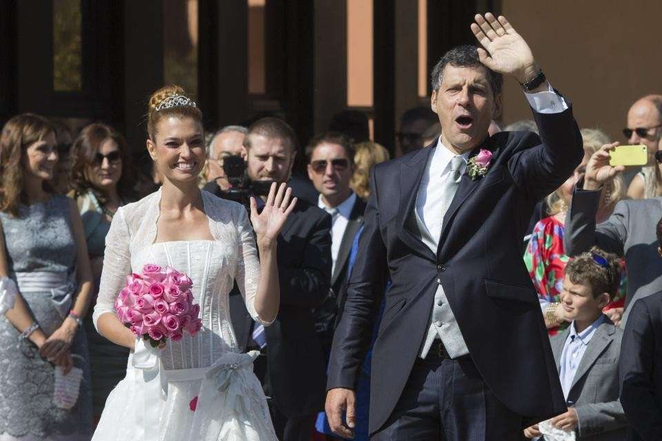 I neo sposi vip dopo la cerimonia religiosa