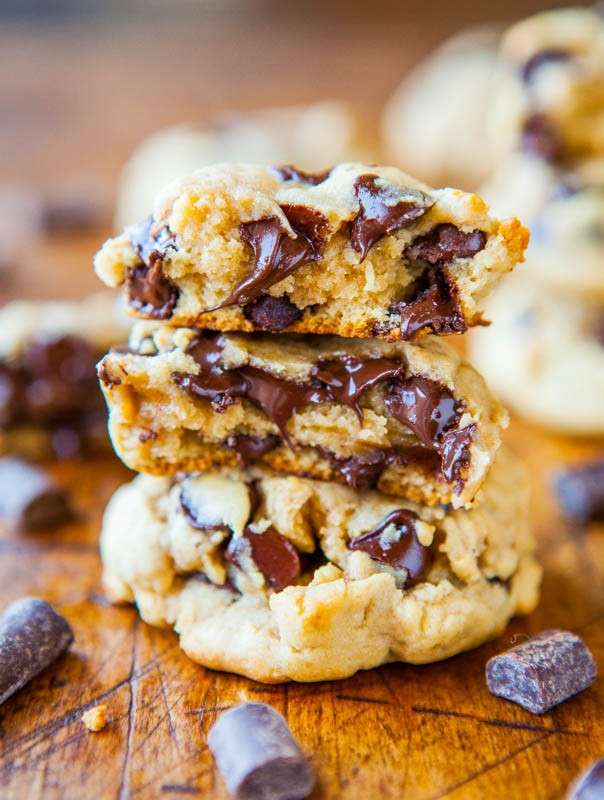 Interno biscotti con gocce di cioccolato