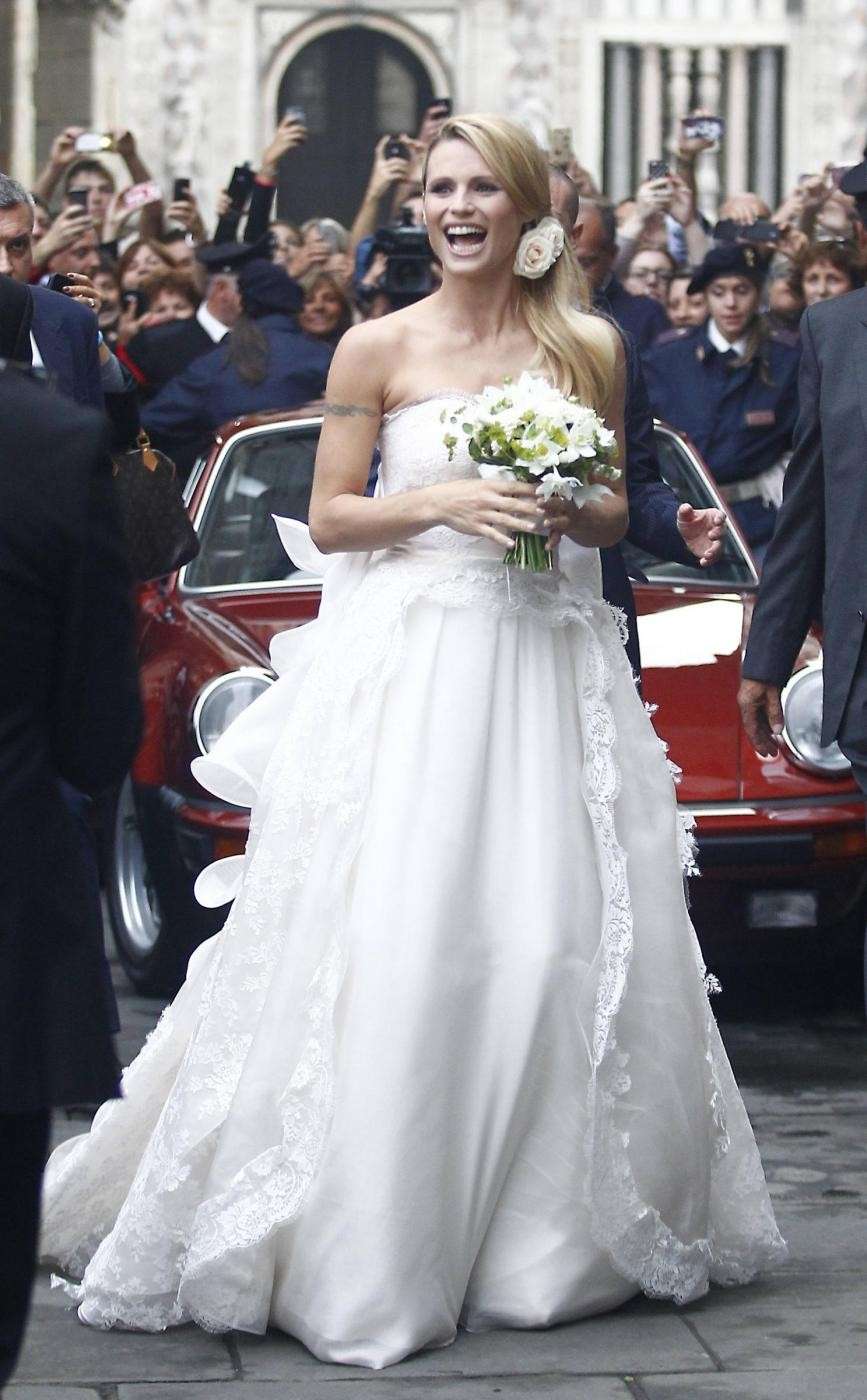 La sposa vip in Piazza Vecchia a Bergamo