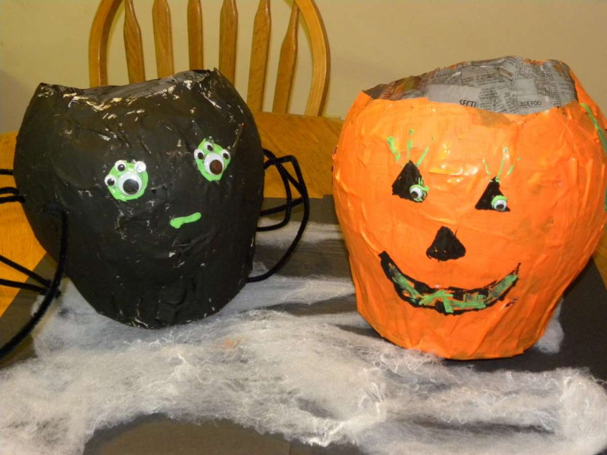 Lavoretti Halloween per bambini borse zucche