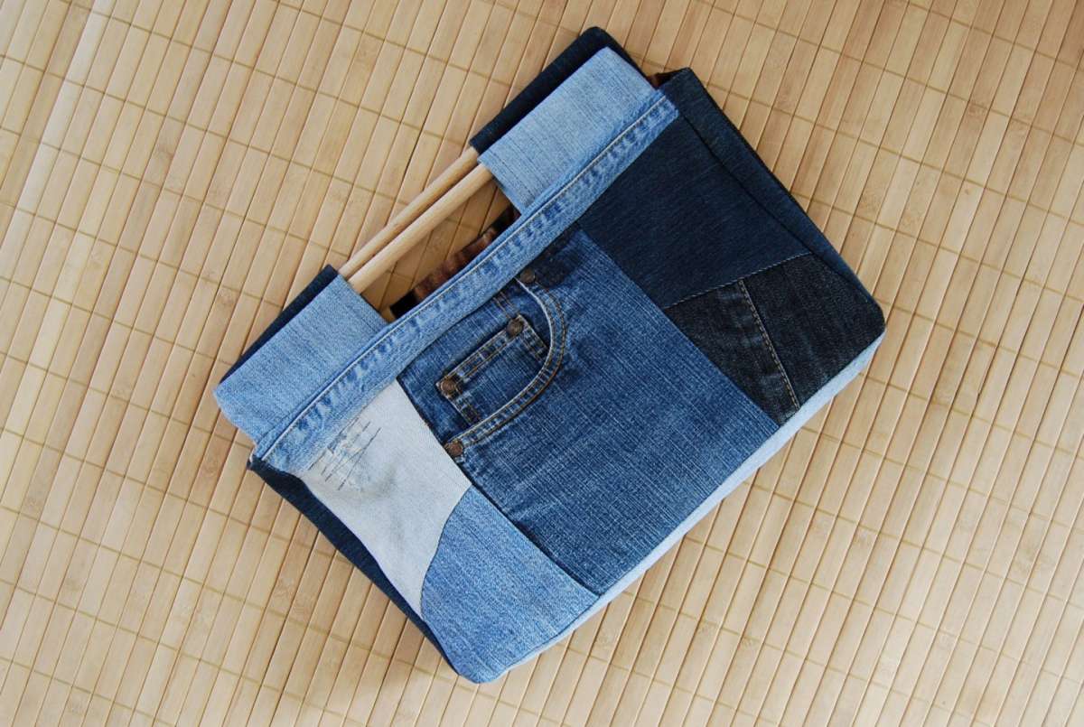 Pochette in denim