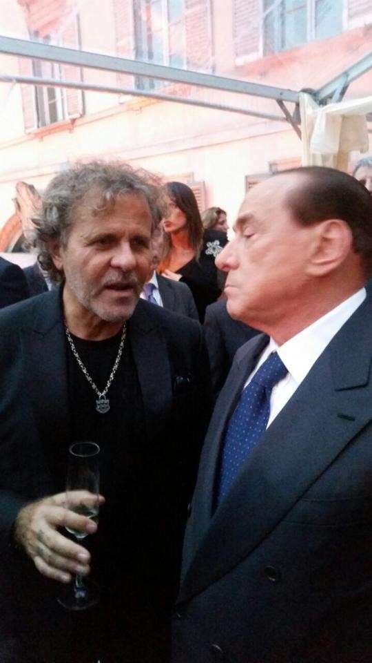 Renzo Rossi parla con Silvio Berlusconi