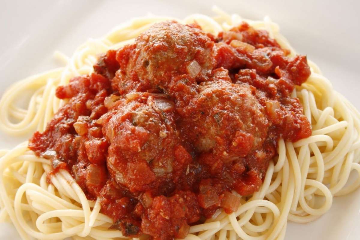 Spaghetti con meatballs