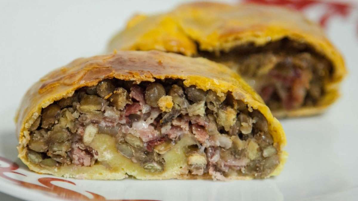 Strudel con carne affumicata