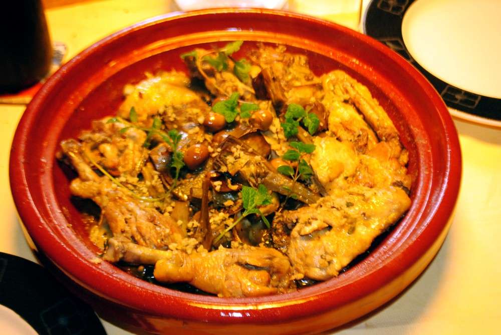 Tajine di pollo e carciofi