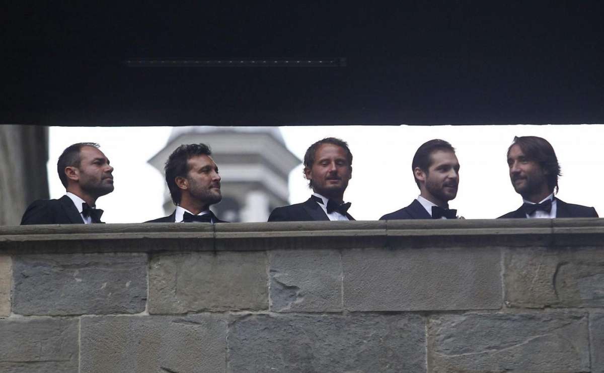 Tomaso Trussardi con gli amici